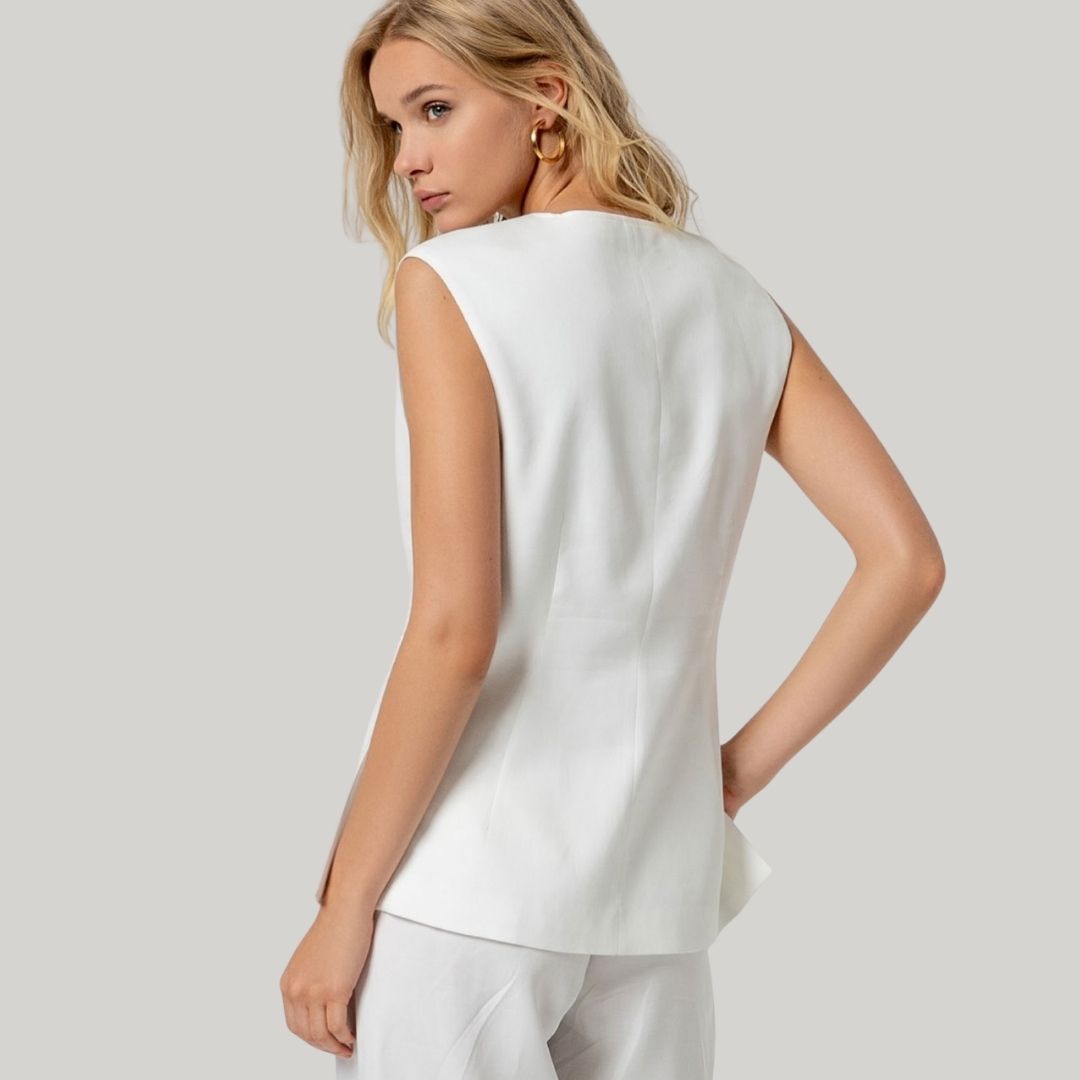Surkana Women's Vest in White