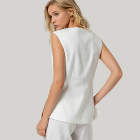 Surkana Women's Vest in White