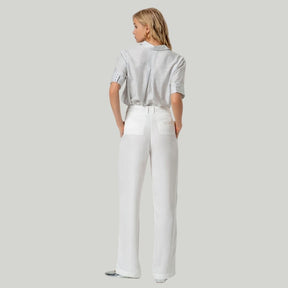 Surkana Women's Wide Leg Pants in White