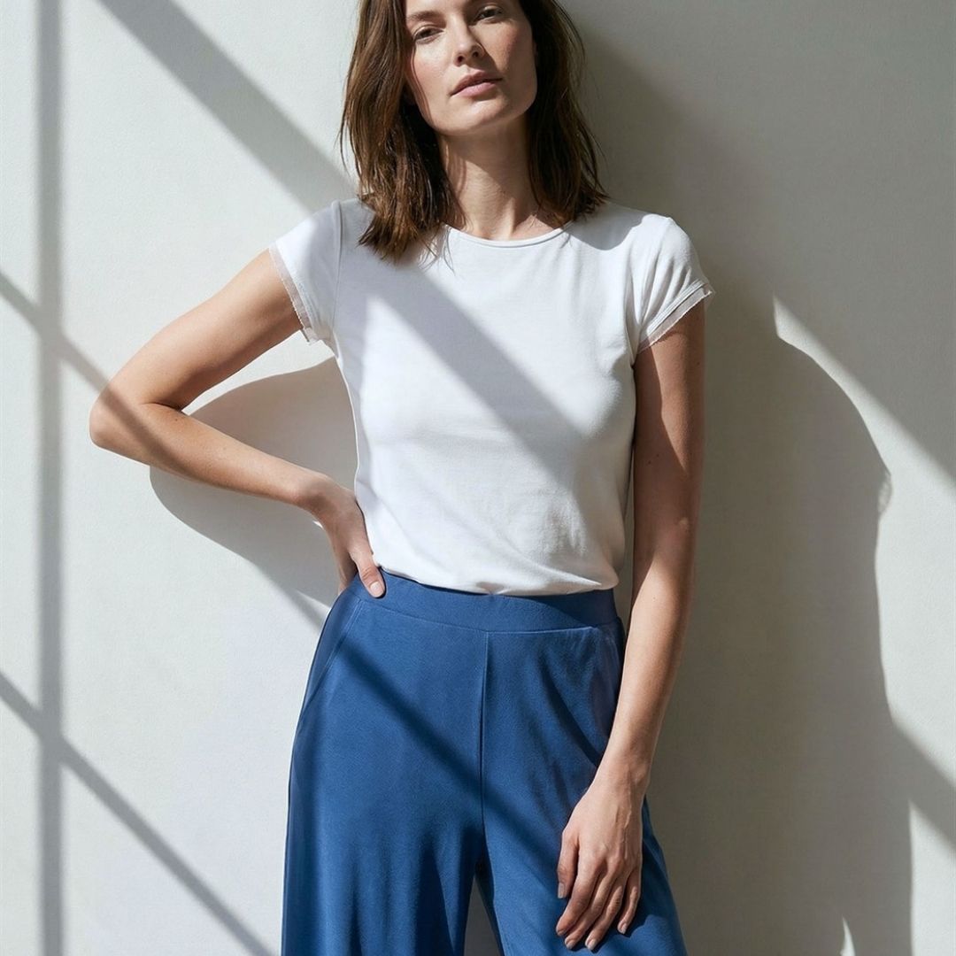 Surkana Women's Wide Pants in Blue