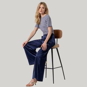 Surkana Women's Wide Pants in Night Blue