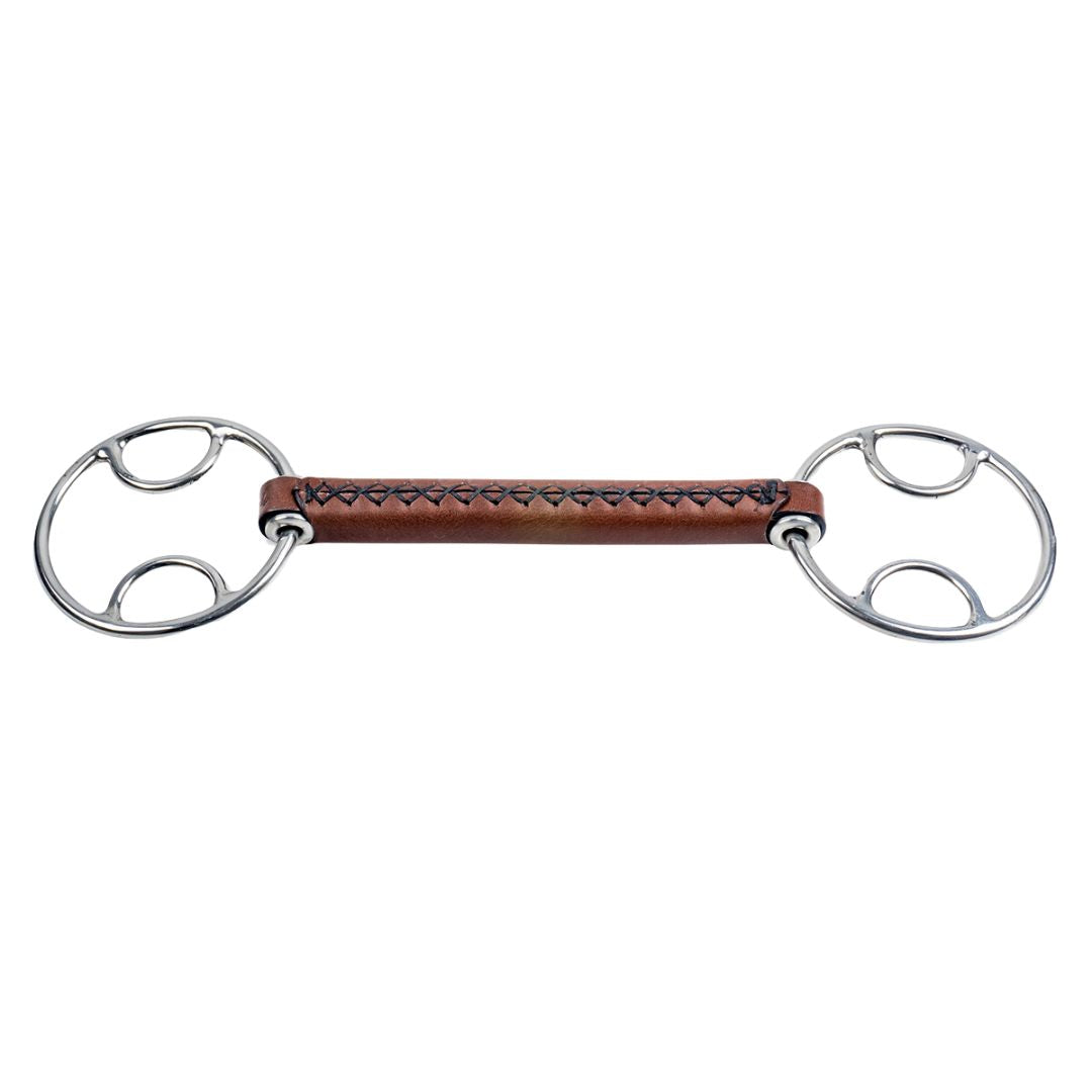 TRUST Equestrian Leather Beval Straight Bit