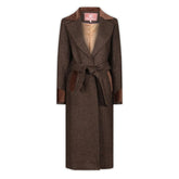 Welligogs Women's Paddington Long Coat in Coffee