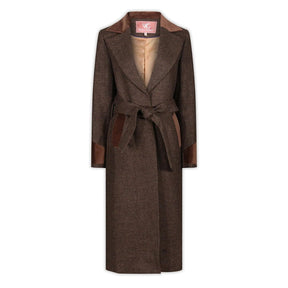 WG Women's Paddington Long Coat in Coffee