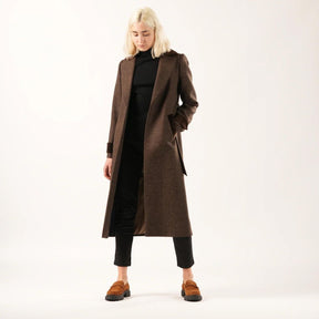 WG Women's Paddington Long Coat in Coffee