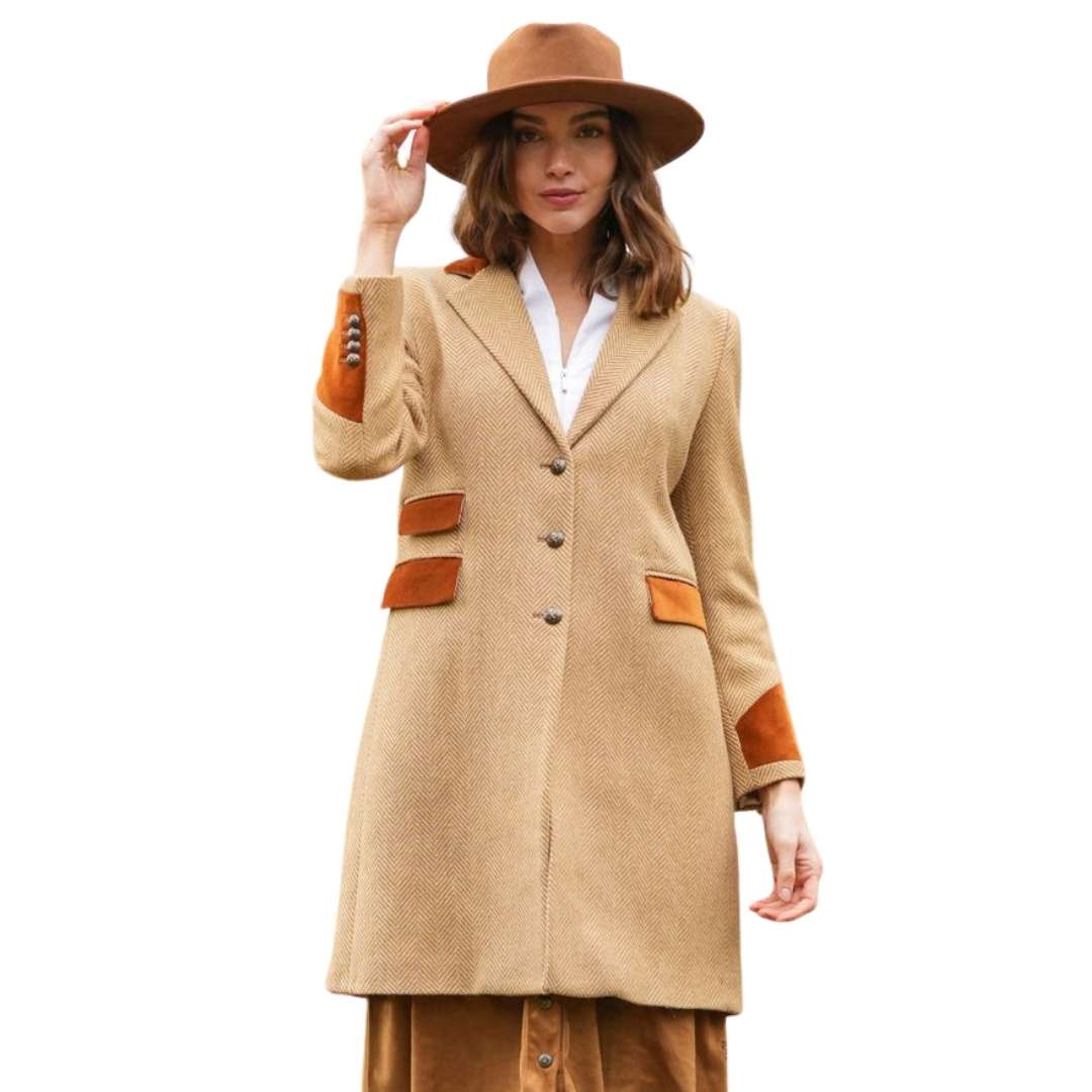 Welligogs Demelza Wool Coat in Camel