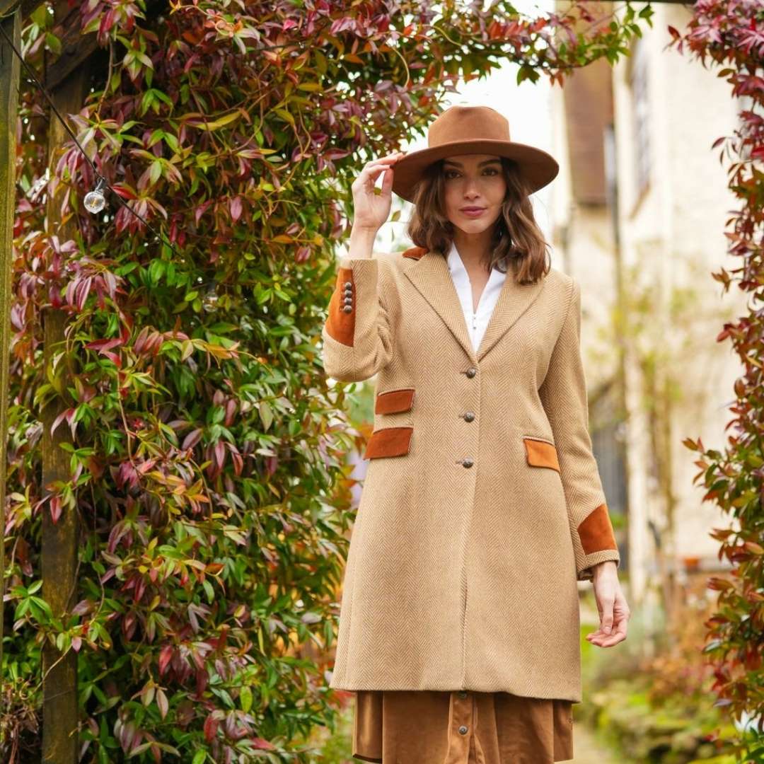 Welligogs Demelza Wool Coat in Camel