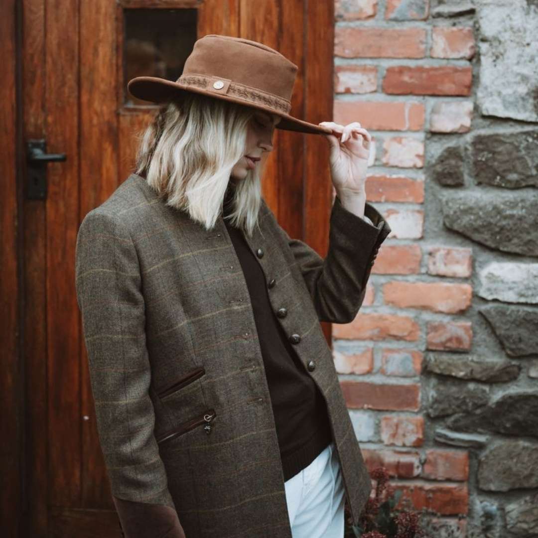 Welligogs Knightsbridge Cashmere Jacket in Chocolate