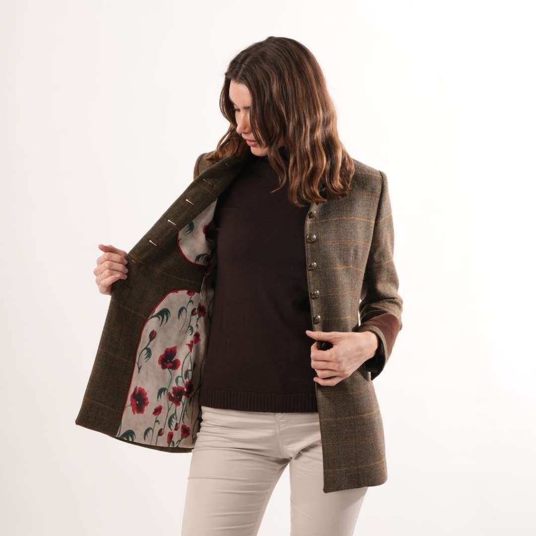 Welligogs Knightsbridge Cashmere Jacket in Chocolate