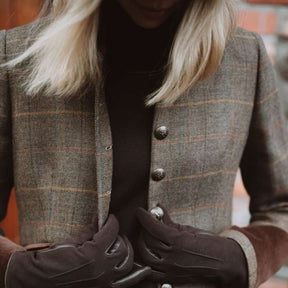 Welligogs Knightsbridge Cashmere Jacket in Chocolate