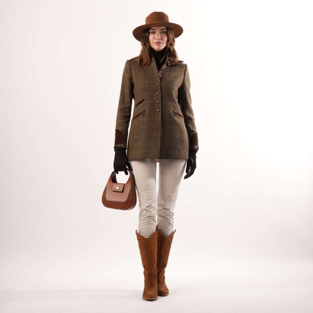 Welligogs Knightsbridge Cashmere Jacket in Chocolate