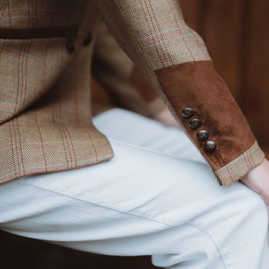 Welligogs Knightsbridge Cashmere Jacket in Wheat
