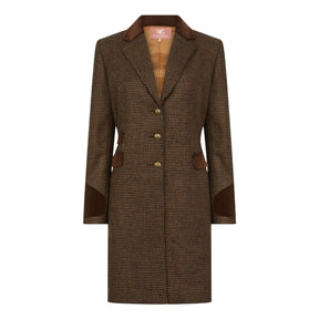 Welligogs Women's Demelza Wool Coat in Coffee