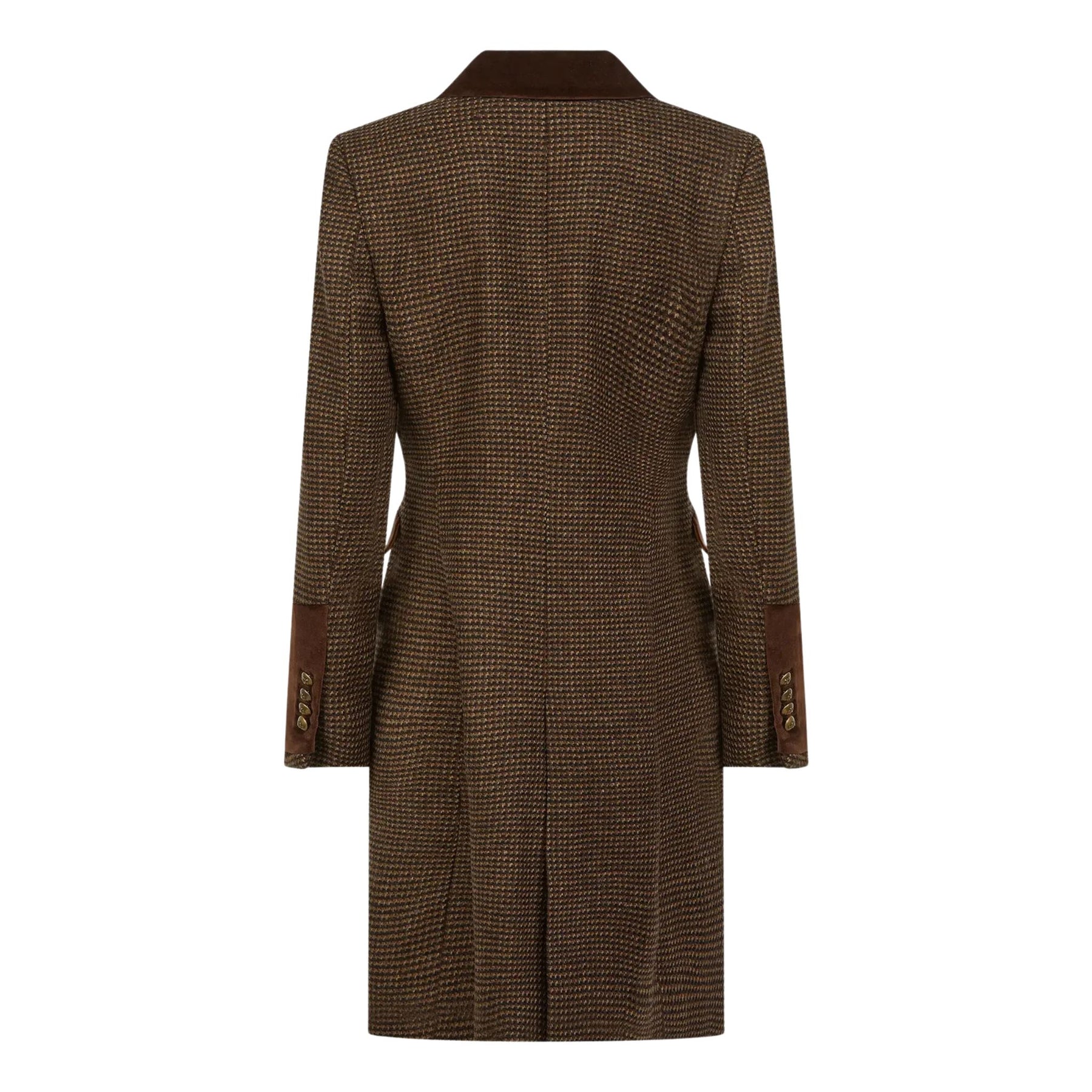 Welligogs Women's Demelza Wool Coat in Coffee
