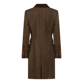Welligogs Women's Demelza Wool Coat in Coffee