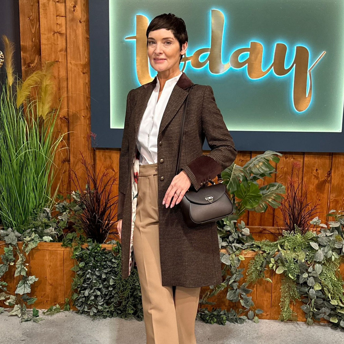 Welligogs Women's Demelza Wool Coat in Coffee