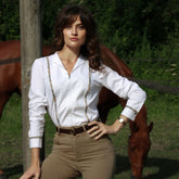 Welligogs Women's Kate Zipped Shirt in Burgundy