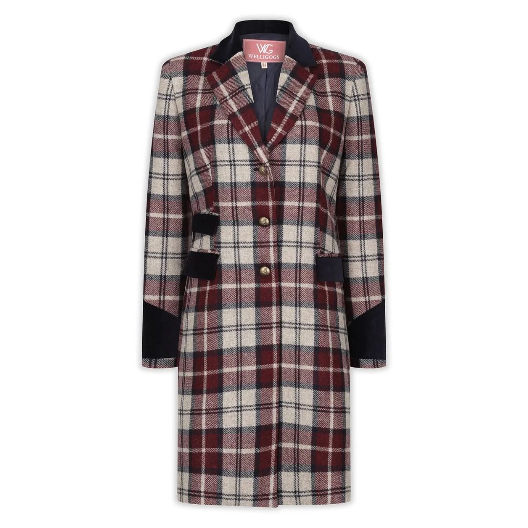 Welligogs Women's Demelza Check Wool Coat