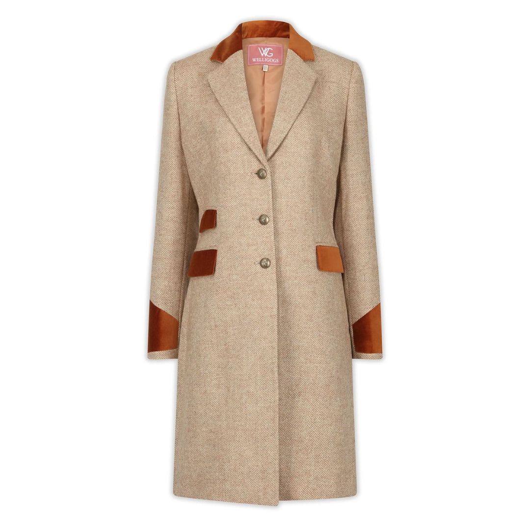 Welligogs Women's Demelza Hazelnut Wool Coat