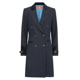 Welligogs Women's Kensington Wool Trench Coat in Navy