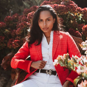 Welligogs Women's Positano Blazer in Scarlet