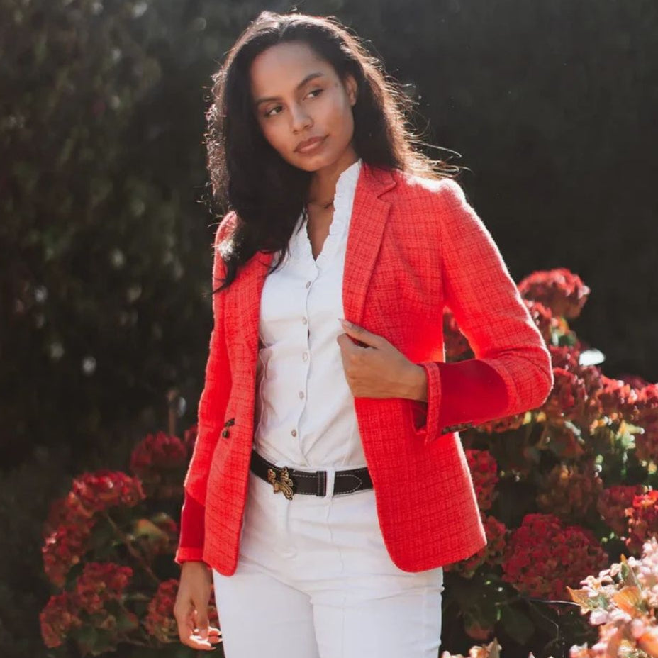 Welligogs Women's Positano Blazer in Scarlet