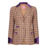 Welligogs Women's Westminster Check Wool Jacket in Hunter