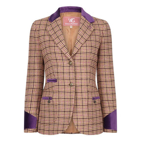 Welligogs Women's Westminster Check Wool Jacket in Hunter