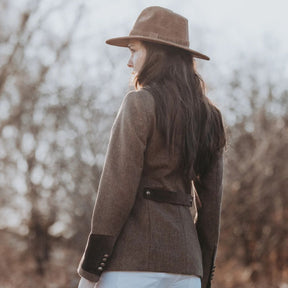 Welligogs Women's Westminster Check Wool Jacket in Walnut