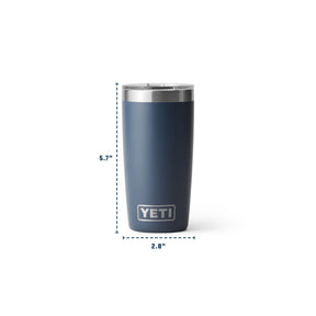 YETI Rambler 10 Oz Tumbler in Black Forest Green (295ml) with Magslider Lid