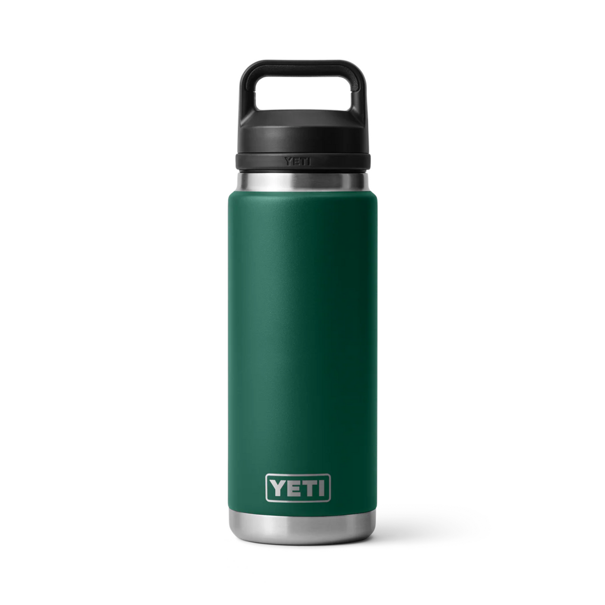 YETI Rambler 26 Oz Bottle in Black Forest Green (769 ml) with Chug Cap