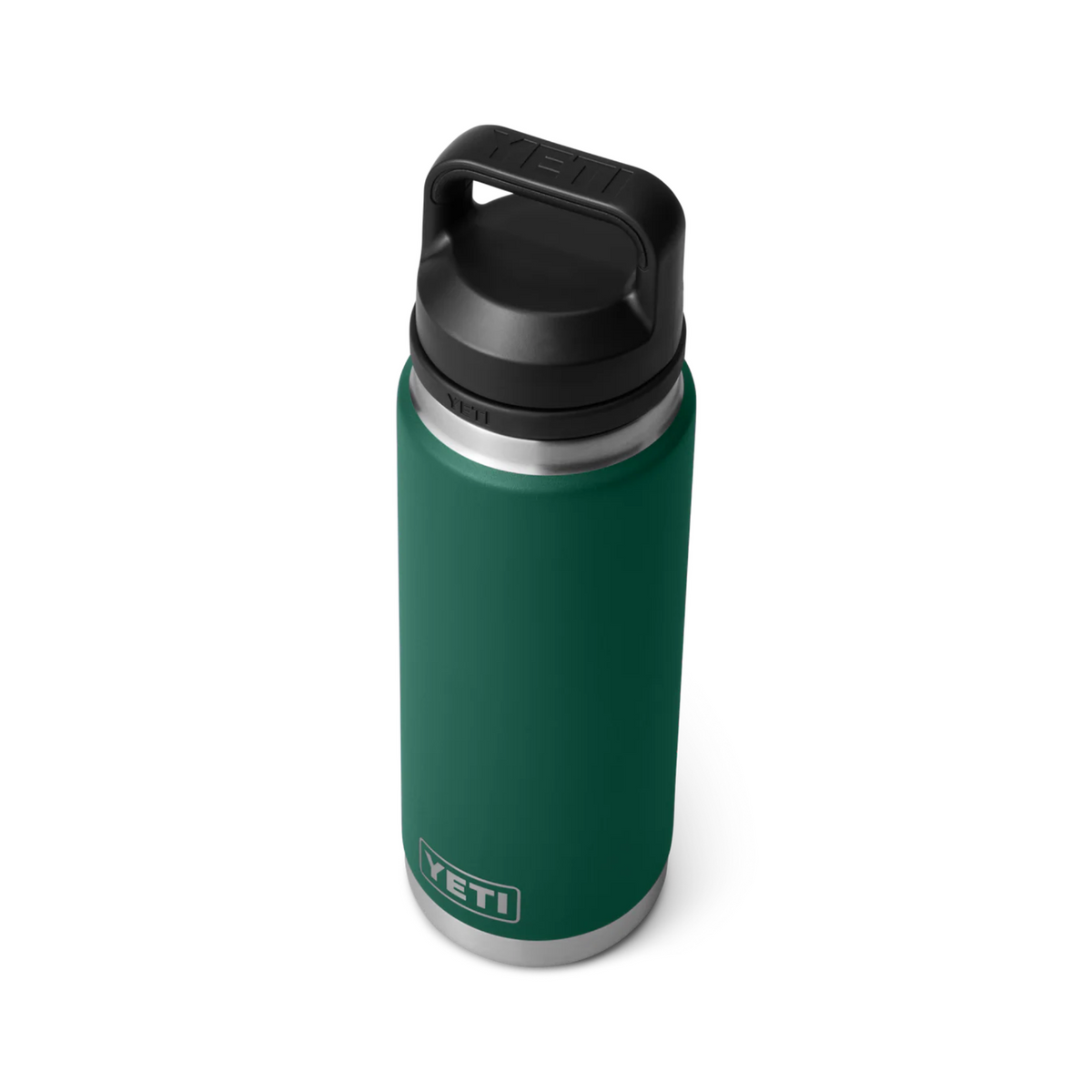 YETI Rambler 26 Oz Bottle in Black Forest Green (769 ml) with Chug Cap