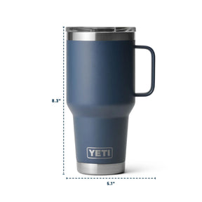 YETI Rambler 30 Oz Travel Mug in Navy (887ml) with StrongHold Lid