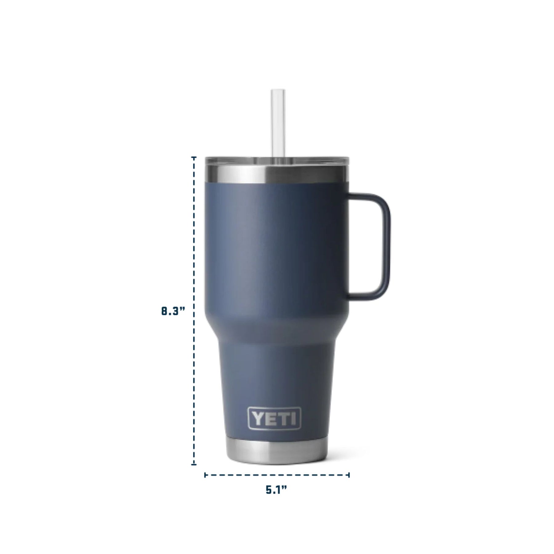 YETI Rambler 35 Oz Straw Mug (994 ml) in Black Forest Green