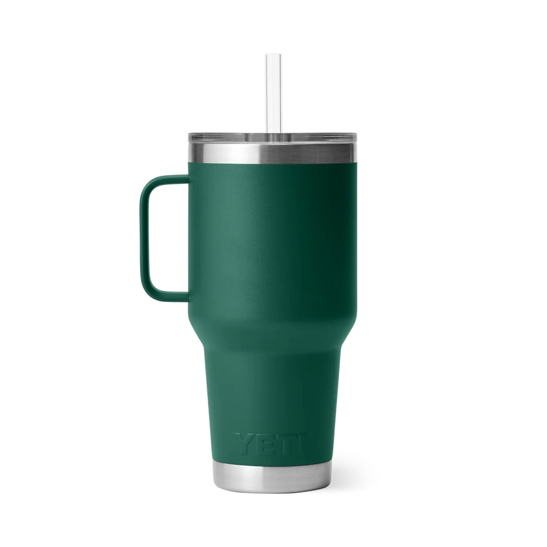YETI Rambler 35 Oz Straw Mug (994 ml) in Black Forest Green