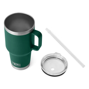 YETI Rambler 35 Oz Straw Mug (994 ml) in Black Forest Green