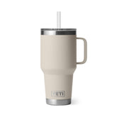 YETI Rambler 35 Oz Straw Mug in Cape Taupe (994ml) with Straw Lid