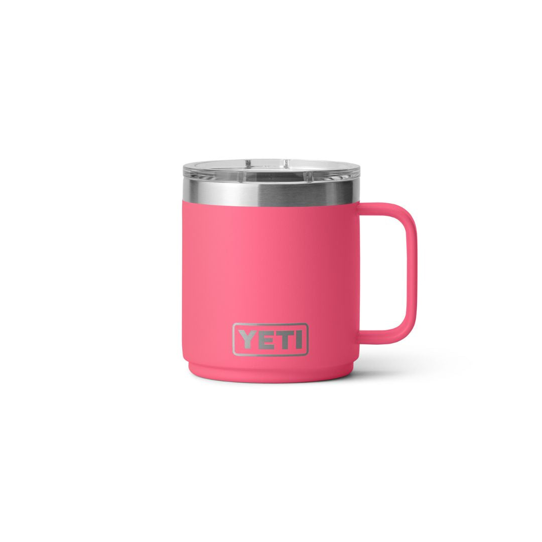 YETI Rambler 10 Oz Stackable Mug in Tropical Pink (296ml) with Magslider Lid