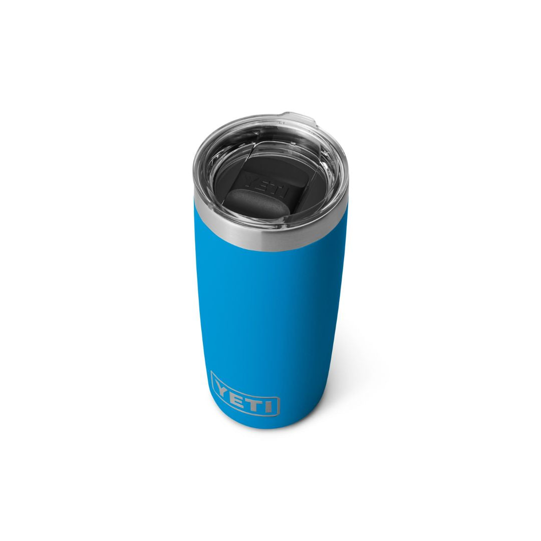 YETI Rambler 10 Oz Tumbler in Big Wave Blue (296ml) with Magslider Lid