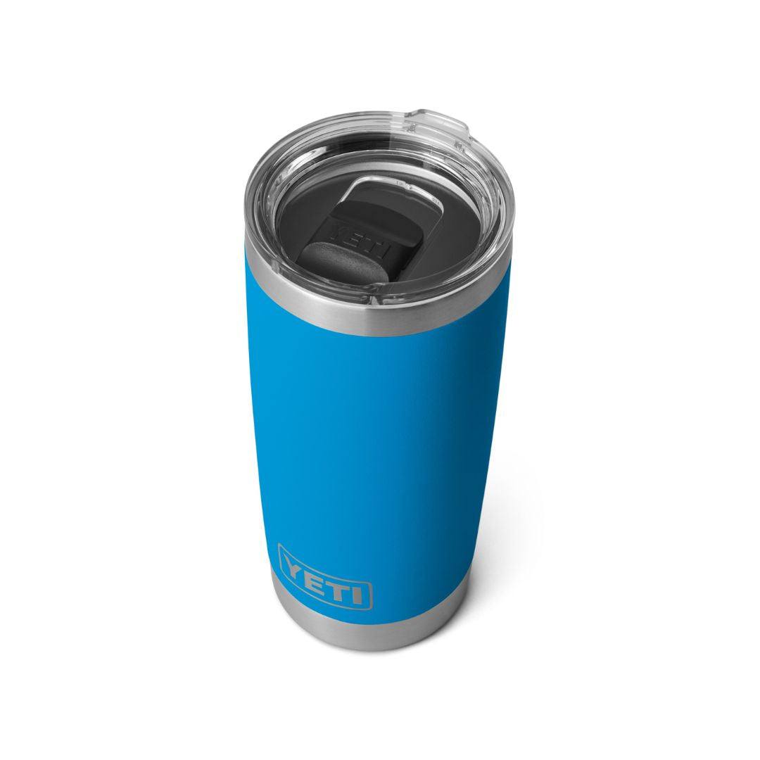 YETI Rambler 20 Oz Tumbler in Big Wave Blue (591ml) with Magslider Lid