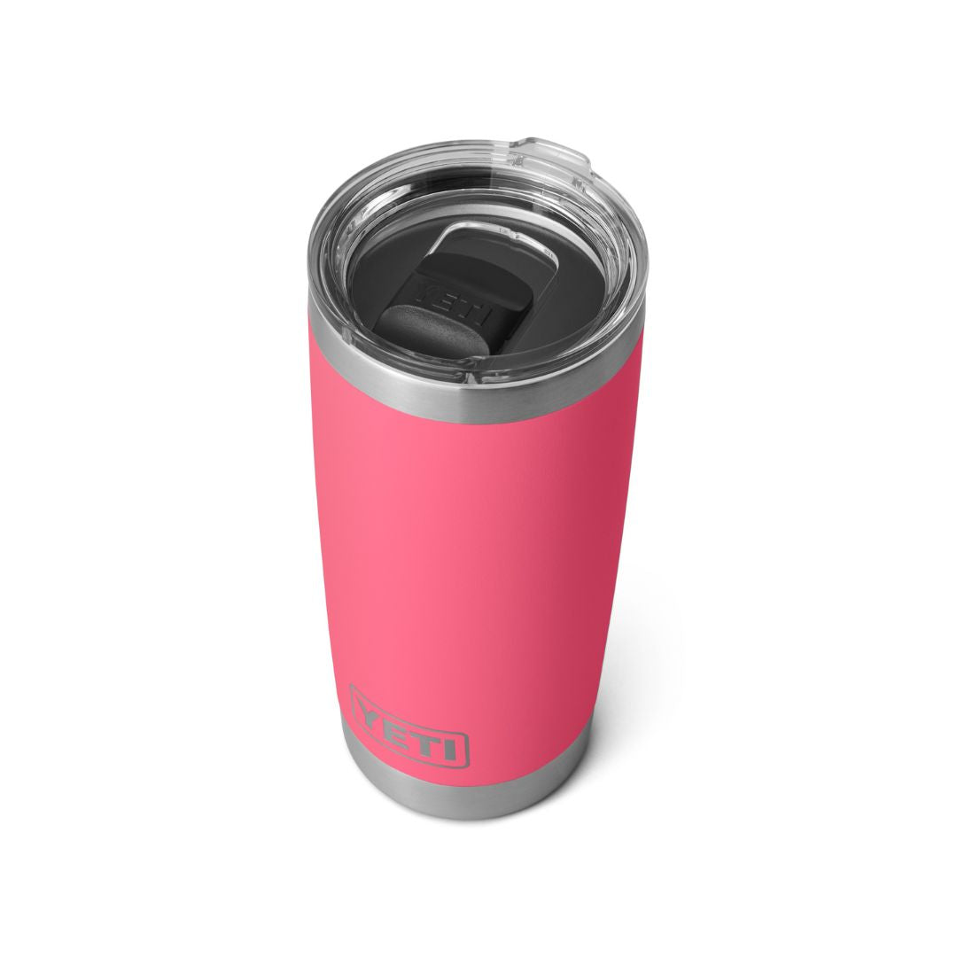 YETI Rambler 20 Oz Tumbler in Tropical Pink (591ml) with Magslider Lid