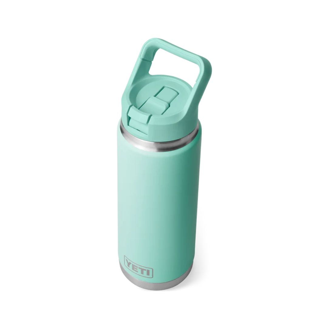 YETI Rambler 26 Oz Bottle in Seafoam (769ml) with Straw Cap