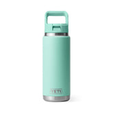 YETI Rambler 26 Oz Bottle in Seafoam (769ml) with Straw Cap