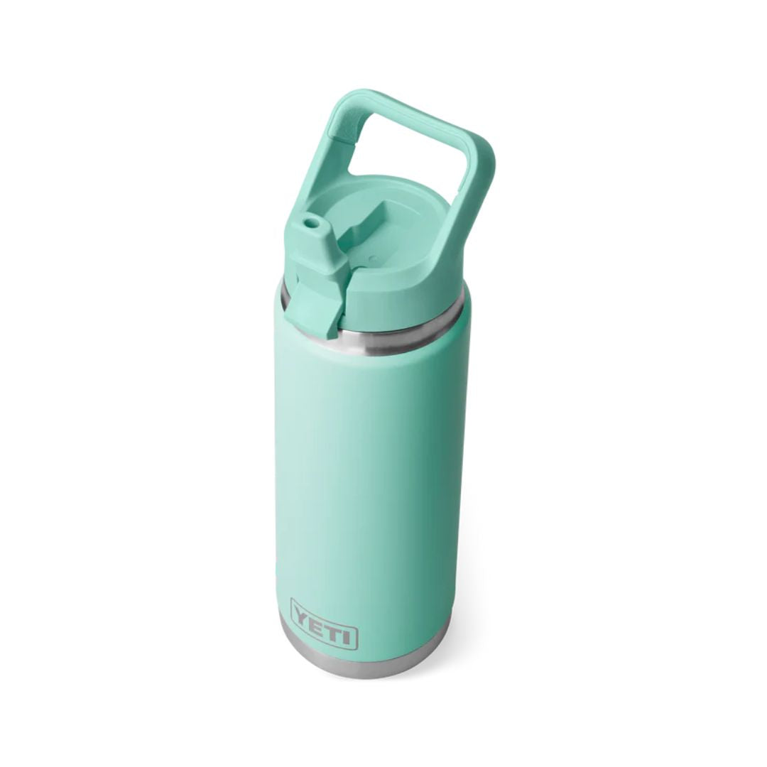 YETI Rambler 26 Oz Bottle in Seafoam (739ml) with Straw Cap