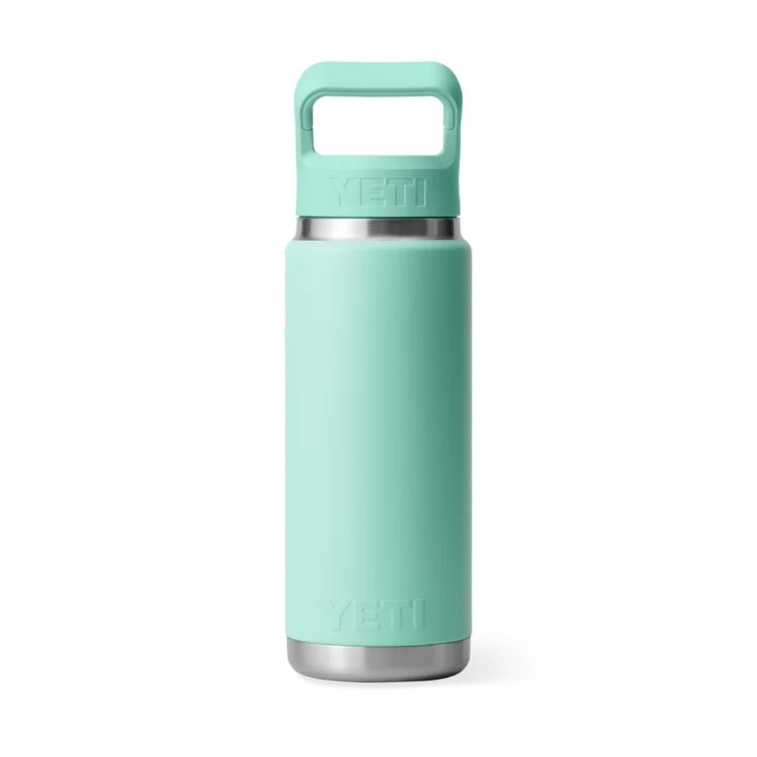 YETI Rambler 26 Oz Bottle in Seafoam (739ml) with Straw Cap