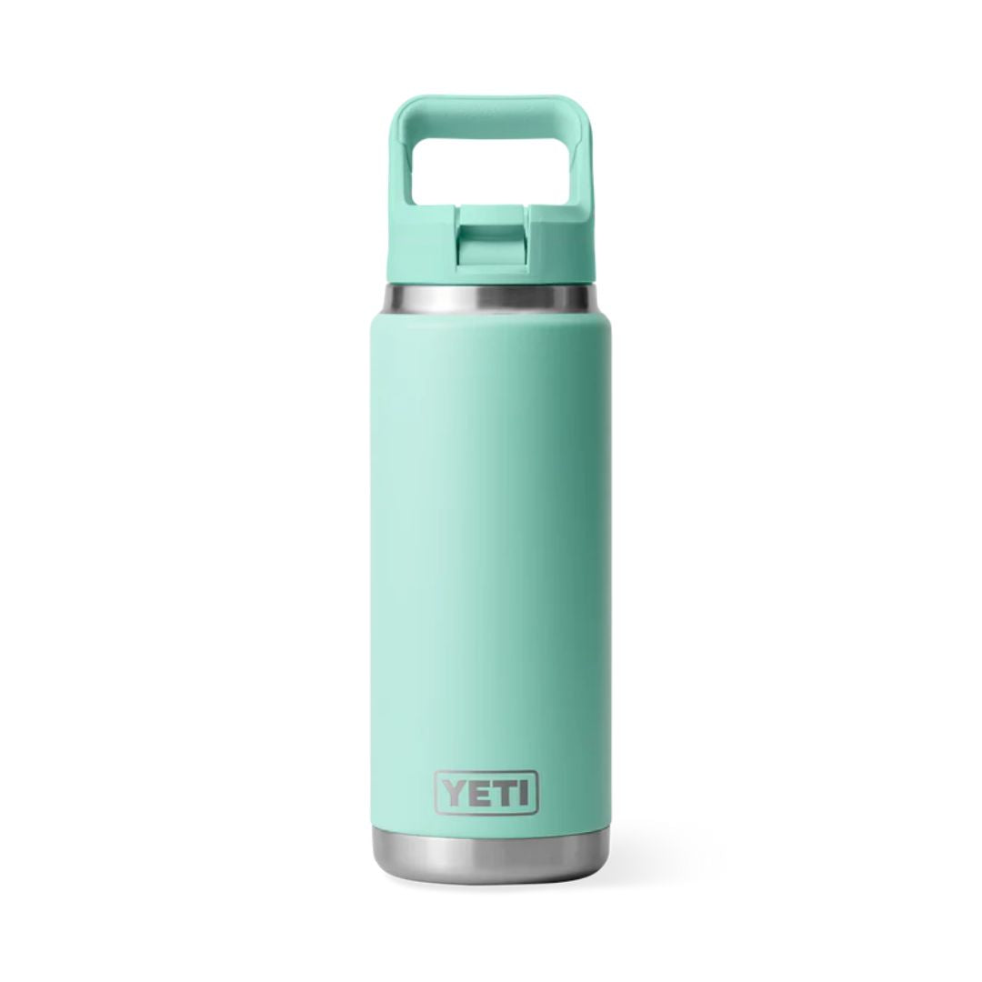 YETI Rambler 26 Oz Bottle in Seafoam (739ml) with Straw Cap
