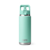 YETI Rambler 26 Oz Bottle in Seafoam (739ml) with Straw Cap