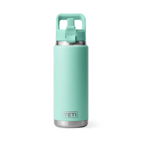 YETI Rambler 26 Oz Bottle in Seafoam (739ml) with Straw Cap