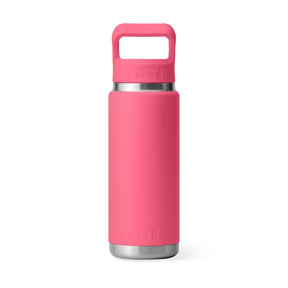 YETI Rambler 26 Oz Water Bottle in Tropical Pink (769ml) with Straw Cap