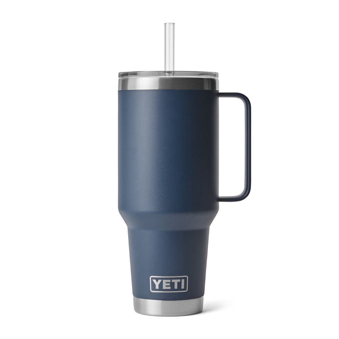 YETI Rambler 42 Oz Straw Mug in Navy (1242ml) with Straw Lid